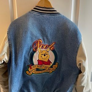 Vintage 90s Winnie the Pooh Disney Varsity Jacket